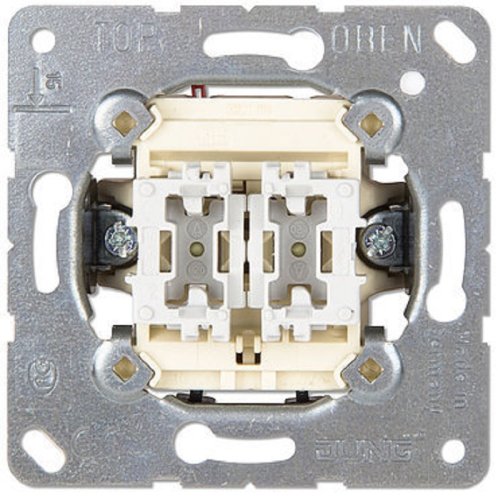 Выключатель без накладки без рамки Jung EcoProfi 2-кл. фото Выключатель без накладки без рамки Jung EcoProfi 2-кл. картинка